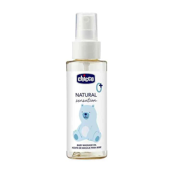 Chicco Natural Sensation Massage Oil – 100ml, Newborn & Above
