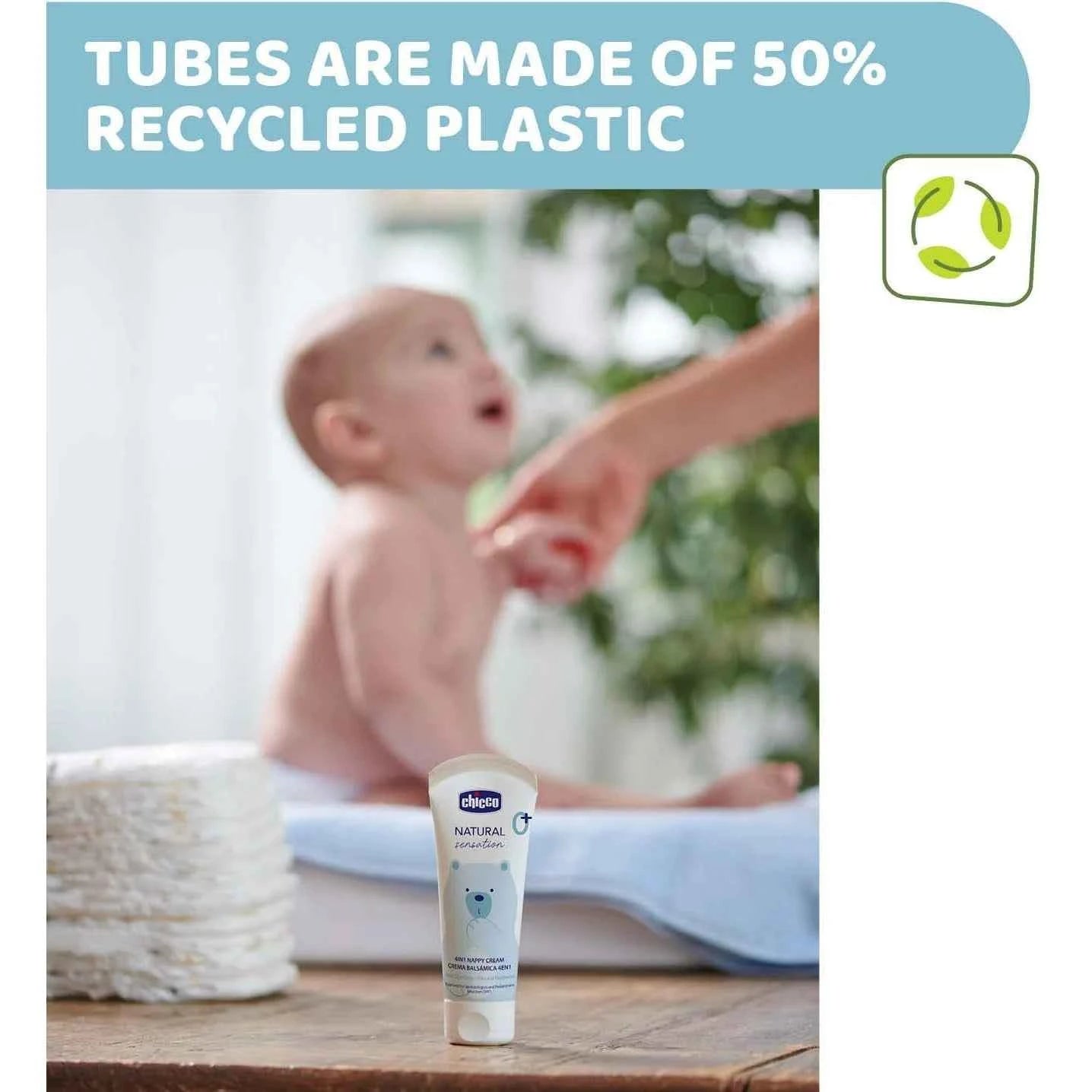 Chicco Natural Sensation Nappy Cream 4‑in‑1 – 100ml, Newborn & Above