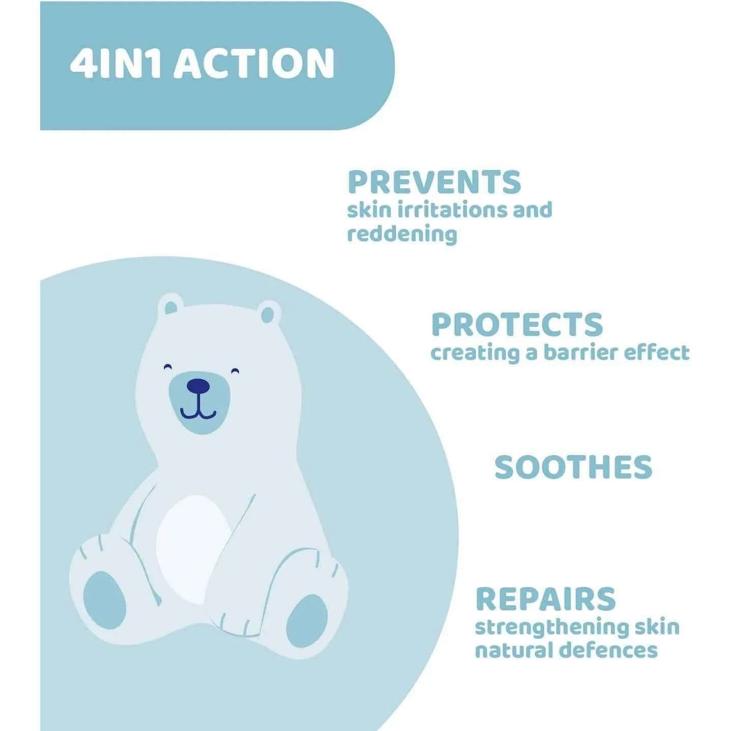 Chicco Natural Sensation Nappy Cream 4‑in‑1 – 100ml, Newborn & Above