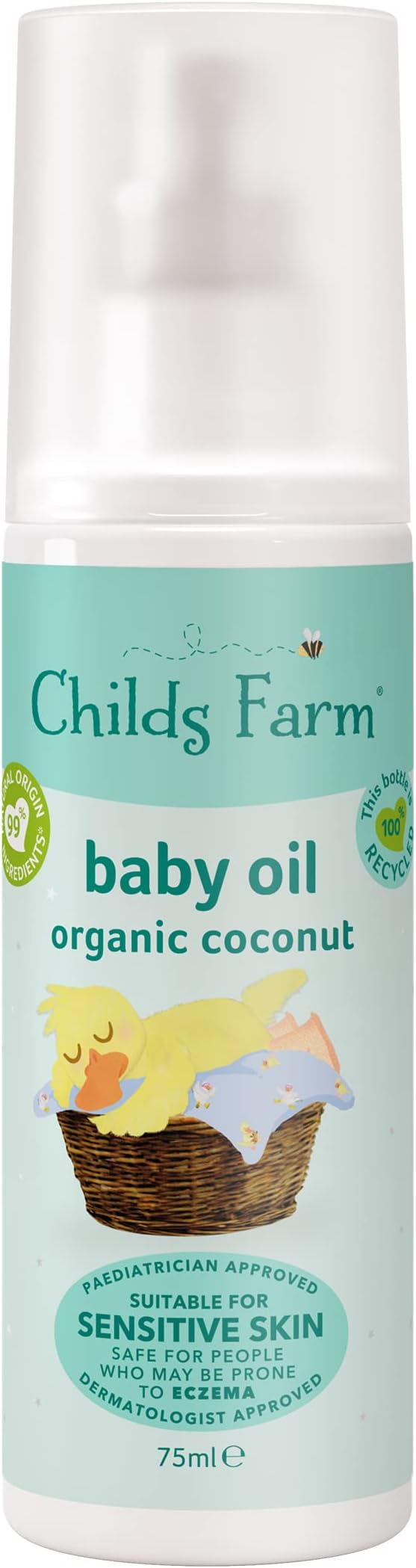 Child's Farm Baby Oil with Organic Coconut Oil 75ml