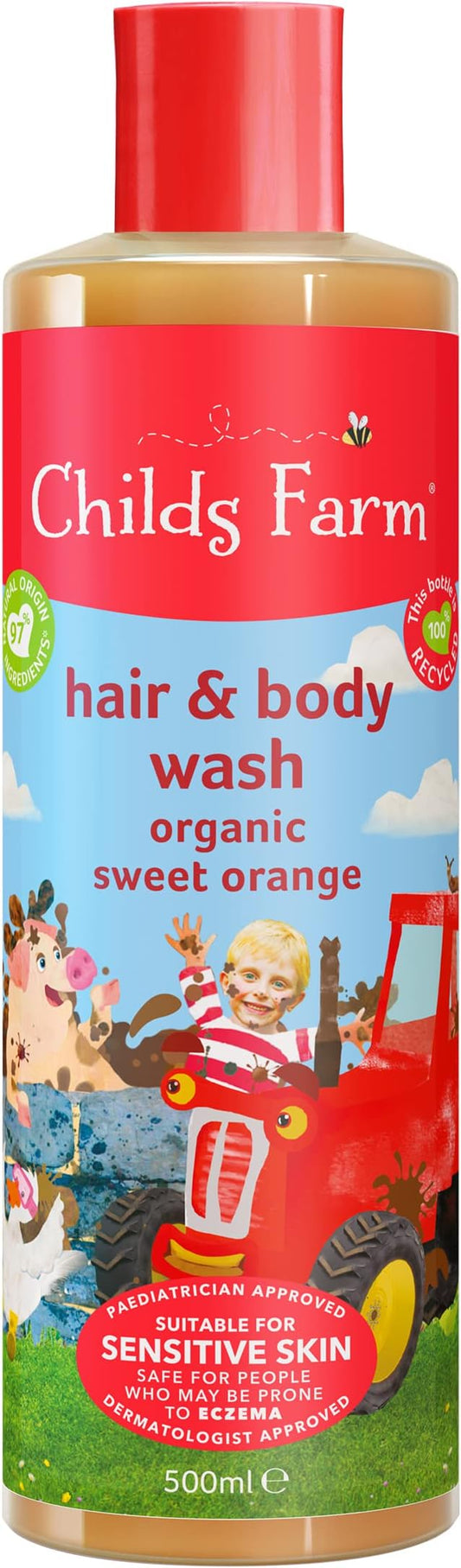 Childs Farm Organic Sweet Orange Hair and Body Wash 500 ml by Childs Farm