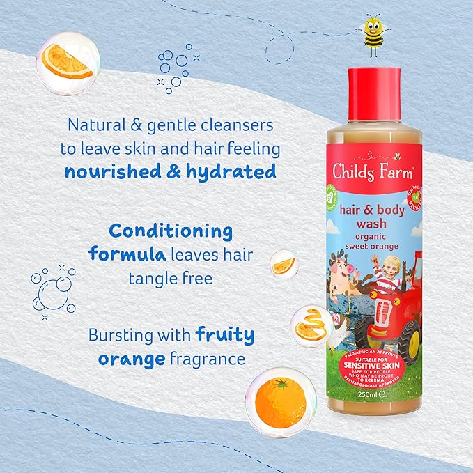 Childs Farm Organic Sweet Orange Hair and Body Wash 500 ml by Childs Farm