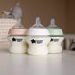 Tommee Tippee Closer to Nature Baby Bottles 0M+ – 150ml (3 Pack) BPA - Free, Anti - Colic, Easy - Latch Teat Design for Newborn Feeding, Dishwasher Safe and Comfortable Grip for Parents - Adenzo Comfies