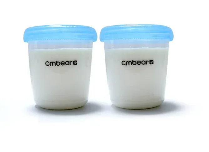 Cmbear Packaged Breast Milk Storage Cups – 6 Piece Set – Reusable BPA - Free Containers with Secure Lids – Safe Infant Feeding & Breast Milk Preservation - Adenzo Comfies