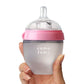 Comotomo Baby Bottle Single Pack, Green/ pink