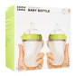 Comotomo 2 pack Baby Bottle, Green/Pink, 150ml/ 250ml, 2-Count