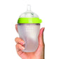 Comotomo 2 pack Baby Bottle, Green/Pink, 150ml/ 250ml, 2-Count - Adenzo Comfies