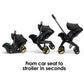4 in 1 Stroller for 0m+, Car Seat & Stroller in 1 | 3 Reclining Positions, i-Size Certified, Enhanced Safety & Comfort Travel System - Adenzo Comfies