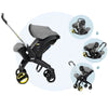 4 in 1 Stroller for 0m+, Car Seat & Stroller in 1 | 3 Reclining Positions, i-Size Certified, Enhanced Safety & Comfort Travel System - Adenzo Comfies