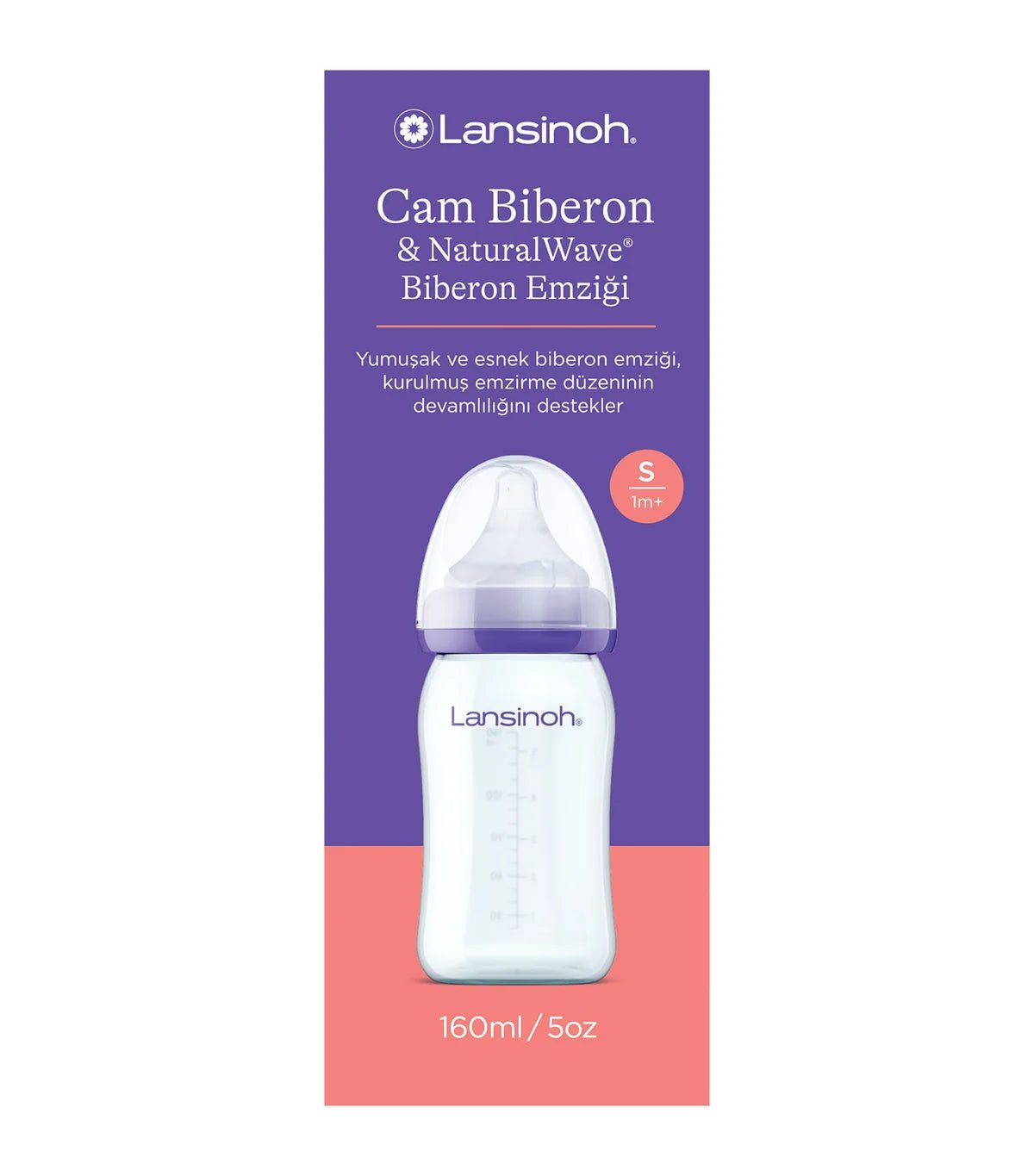 Lansinoh Anti Colic Baby Bottle 160 ml - Slow Flow Teats. - Adenzo Comfies