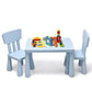COSTWAY Kids Table and Chair Set, Children Multi Activity Desk with 2 Chairs, 3-Piece Toddler Furniture Set for Eating, Drawing, Writing, Craft, Snack Time, 77 x 55 x 50 cm - Adenzo Comfies