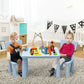 COSTWAY Kids Table and Chair Set, Children Multi Activity Desk with 2 Chairs, 3 - Piece Toddler Furniture Set for Eating, Drawing, Writing, Craft, Snack Time, 77 x 55 x 50 cm - Adenzo Comfies