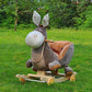 Creative children's early education toy solid wood belt music baby rocking horse dual - purpose plush rocking chair - Adenzo Comfies