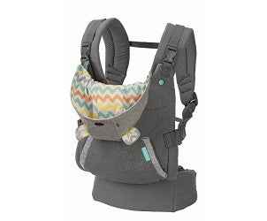 Infantino Cuddle Up Ergonomic Baby Carrier with Teddy Bear Hood | 2 - Way Infant & Toddler Front and Back Carry Carrier (5.4–18.1 kg) - Adenzo Comfies