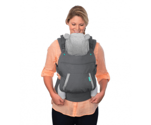Infantino Cuddle Up Ergonomic Baby Carrier with Teddy Bear Hood | 2 - Way Infant & Toddler Front and Back Carry Carrier (5.4–18.1 kg) - Adenzo Comfies