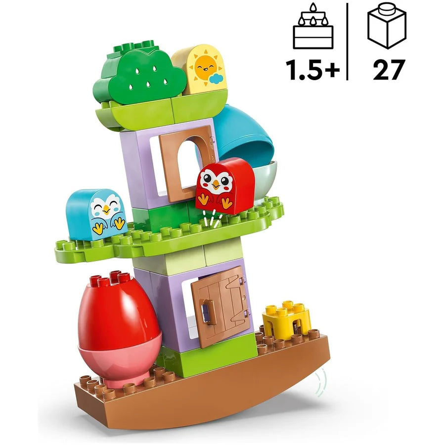 LEGO® DUPLO® Balancing & Stacking Tree [10440] – 27‑Piece Preschool Nature Playset with Owls, Eggs & Tree House, Ages 18M+