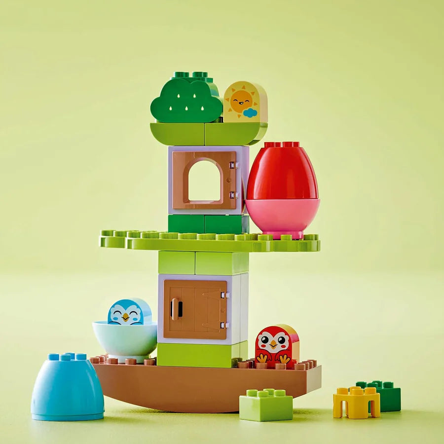 LEGO® DUPLO® Balancing & Stacking Tree [10440] – 27‑Piece Preschool Nature Playset with Owls, Eggs & Tree House, Ages 18M+