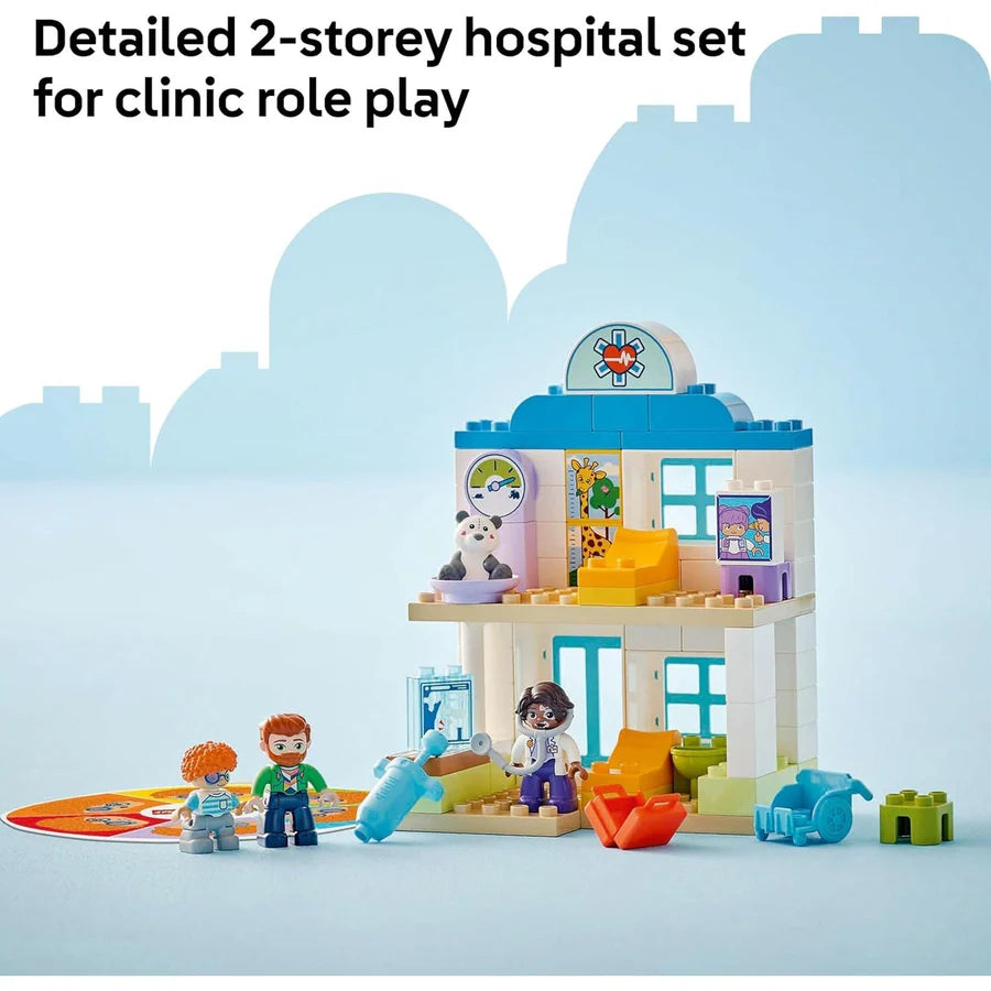 LEGO® DUPLO® First Time: Visit with the Doctor [10449] – 65‑Piece Preschool Hospital Playset with Figures & Medical Accessories, Ages 2+
