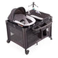 Pamo babe 4 - in - 1 Convertible Baby Playpen with Bassinet, Napper, Changing Table & Travel Bag, Portable Playard with Canopy, Wheels & Storage - Adenzo Comfies