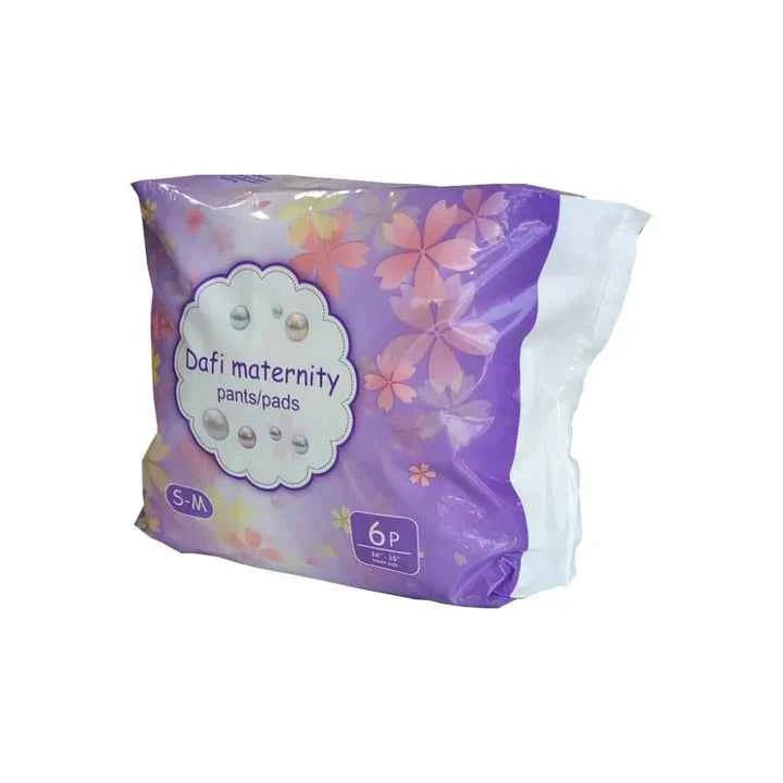 Dafi Disposable Maternity Pants/Pads – Size S‑M, Breathable Mesh