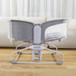 Mastela 4 in 1 Swing & Bassinet - 12 Melodies - Adjustable Backrest - 5 Points Harness - Breathable Mesh Sides & Soft Headrest - For 0 to 36M (Upto 9 Kg) - Light Grey - Adenzo Comfies