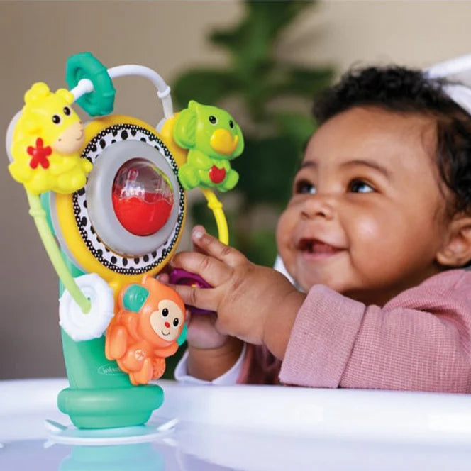 Infantino Jungle Ferris Activity Wheel Suction Cup Table  Age- 3 Months & Above