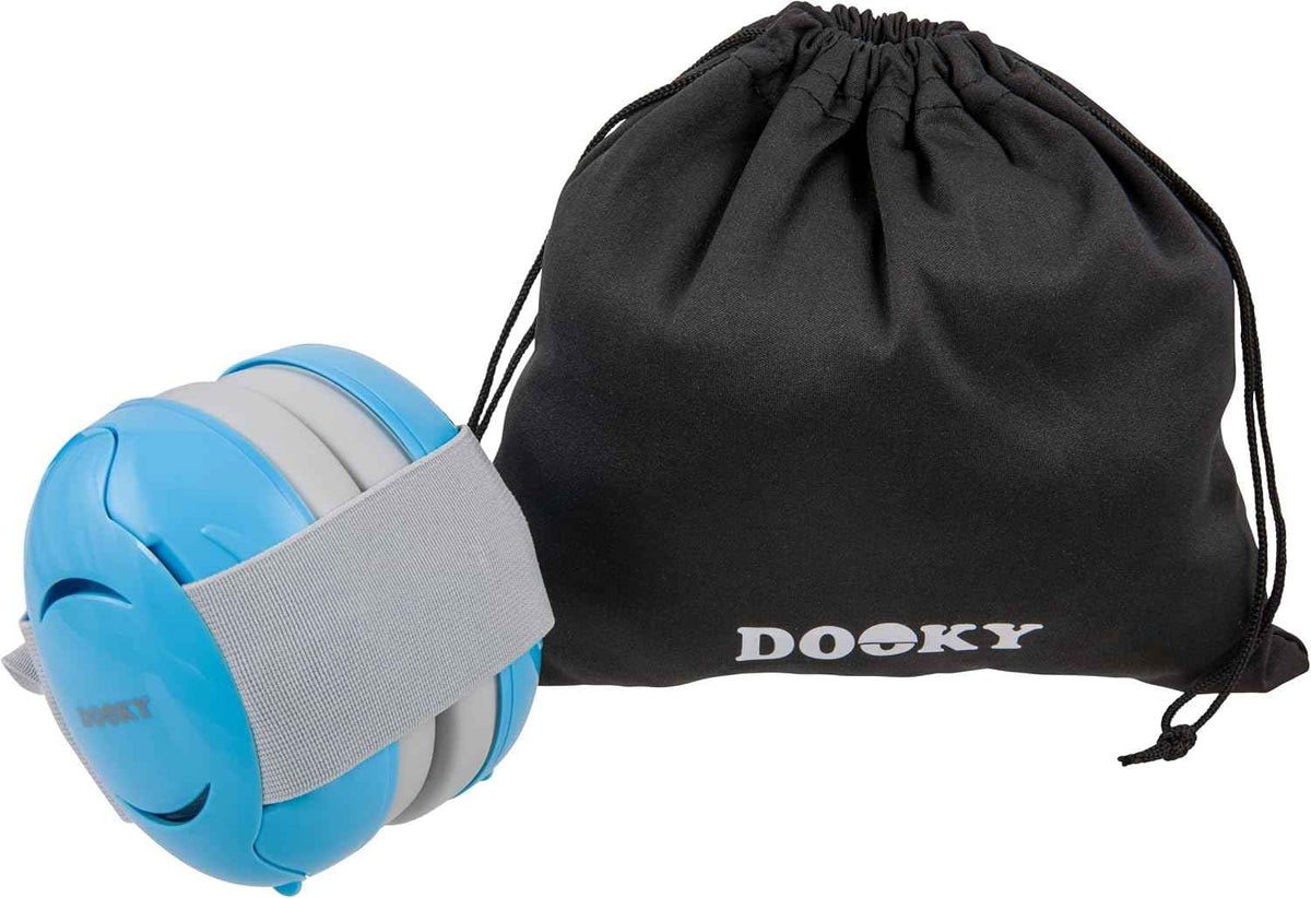 Dooky Baby Ear Protection Earmuffs – Blue, 0–3 Years, 25dB Noise Reduction