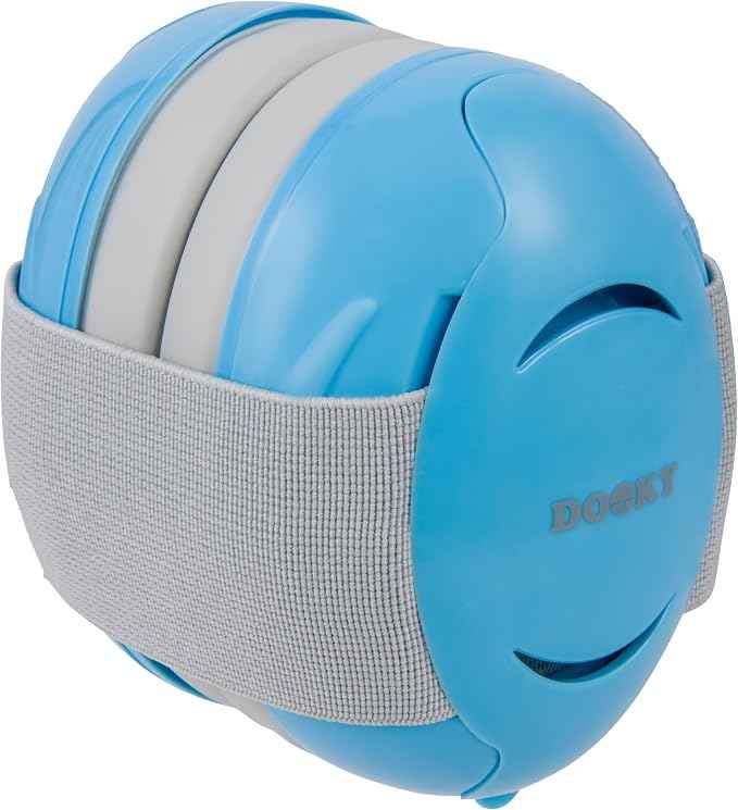 Dooky Baby Ear Protection Earmuffs – Blue, 0–3 Years, 25dB Noise Reduction