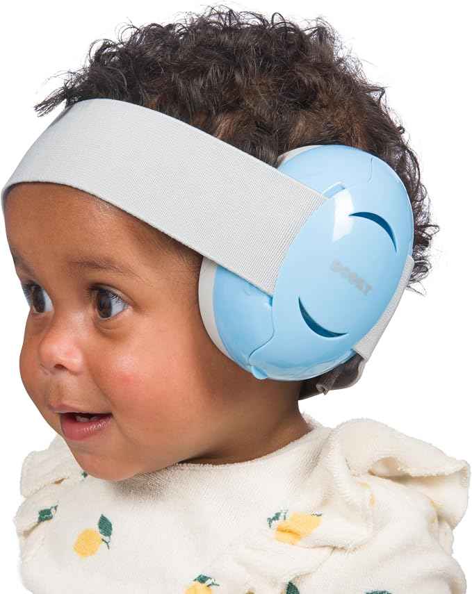 Dooky Baby Ear Protection Earmuffs – Blue, 0–3 Years, 25dB Noise Reduction