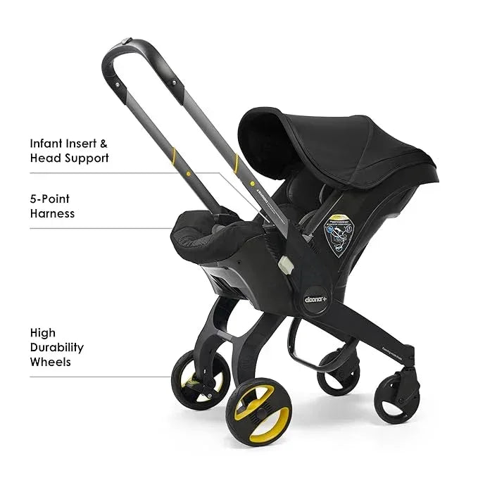 Doona Car Seat & Stroller, Nitro Black - All - in - One Travel System - Adenzo Comfies