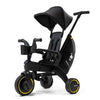 Doona Liki Trike S5 - Premium Foldable Trike for Toddlers, Kids/Baby Tricycle Stroller with Cushion Seat, UPF 50+ Sun Protection & Harness, Parental Control, Ages 10 Months to 3 Years, Midnight,Black - Adenzo Comfies