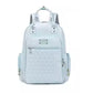 EG117 Embroidered Diaper Bag, Color-Block Design, Large Capacity Double-Shoulder Mommy Backpack, Multi-Function Wet-Dry - Adenzo Comfies