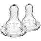 Dr. Brown’s Level 2 Medium Flow Baby Bottle Nipple – Anti - Colic Silicone Teat for Narrow Bottles, BPA - Free, Consistent Flow, 3+ Months - Adenzo Comfies