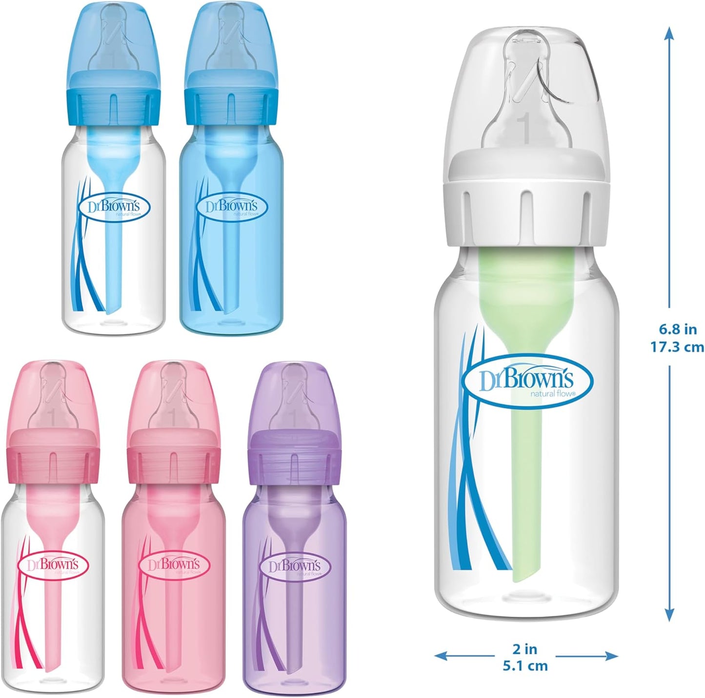 Dr. Brown's Natural Flow 4 oz/120ml PP Options Narrow Bottle, Single