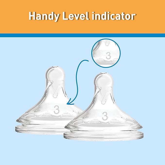 Dr. Brown's Options+ Wide-Neck Bottle Teat, Level 3 (6m+), 2 pack