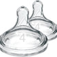 Dr. Brown's Options+ Baby Bottle Teats, Level 4, Wide-Neck, pack of 2