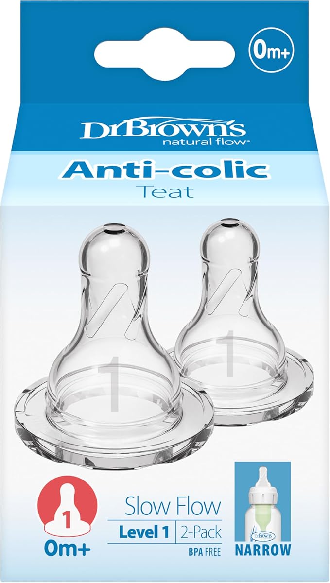 Dr. Brown's Options – Narrow Mouth Teat +0 Meses Transparent