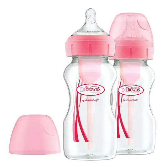 Dr. Brown’s Natural Flow Anti - Colic Baby Bottle – Silicone Teat, Breast - Like, 0+ Months - Adenzo Comfies