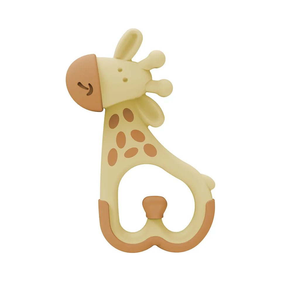 Dr. Brown’s Ridgees Giraffe Baby Teether – Textured Silicone Teething Toy, Pediatric Dentist Designed, Soothes Sore Gums - Adenzo Comfies