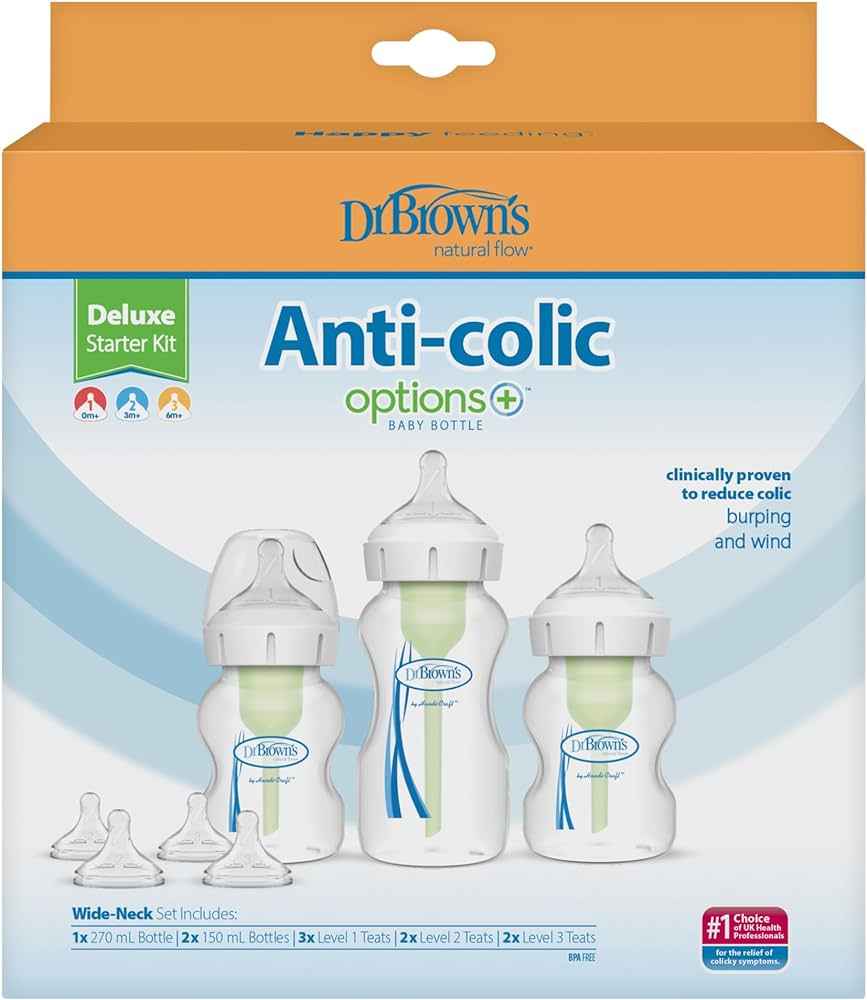 Dr. Brown’s Deluxe Starter Kit – Options+ Anti‑Colic Bottles & Accessories