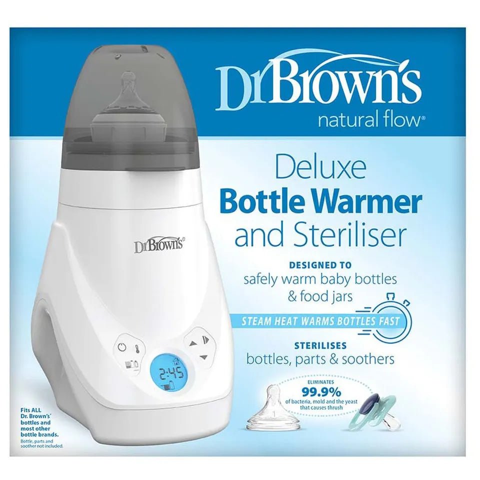 Dr. Brown’s Electric Baby Bottle Sterilizer – Steam Sterilizer for 6 Bottles, Kills 99.9% Germs, Auto Shut - Off, BPA - Free - Adenzo Comfies