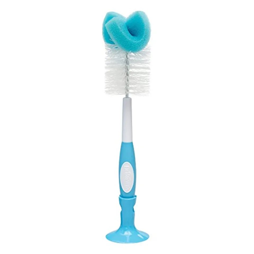 Dr. Brown’s Baby Bottle Cleaning Brush – Sponge & Bristle Cleaner with Nipple Cleaner, Non - Slip Handle, BPA - Free - Adenzo Comfies