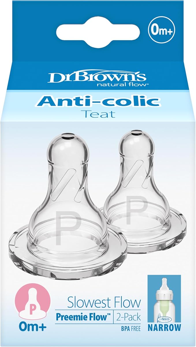Dr Brown's Options Preemie Teats - 2pk