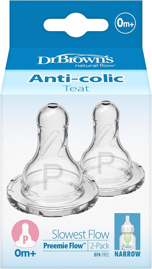 Dr Brown's Options Preemie Teats - 2pk