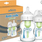 Dr Brown's Natural Flow Anti-Colic Options+ Wide-Neck Glass Baby Bottle, 5oz/150 ml, with Level 1 Teat, Pack of 1