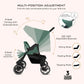 Neobreez DUADX Sibling/Twin/Double Side by Side Baby Toddler Stroller,Compact Baby Trolley Pushchair,Waterproof UPF 50+ Canopy,0 - 3yrs, up to 30kg - Adenzo Comfies
