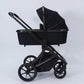 Burbay E77 3 - in - 1 Baby Travel System Stroller with Infant Car Seat & Bassinet – Foldable, Adjustable, All - Terrain Wheels - Adenzo Comfies