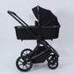 2 in 1 Foldable Burbay E80 Stroller & Bassinet, Travel System with Pushchair, Bassinet, Stroller, Storage Basket, and a Handbag, 0 - 36 Months - Adenzo Comfies