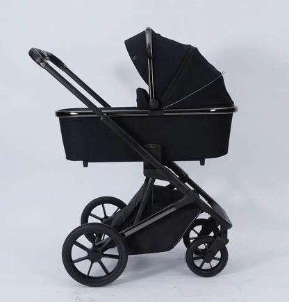 2 in 1 Foldable Burbay E80 Stroller & Bassinet, Travel System with Pushchair, Bassinet, Stroller, Storage Basket, and a Handbag, 0 - 36 Months - Adenzo Comfies