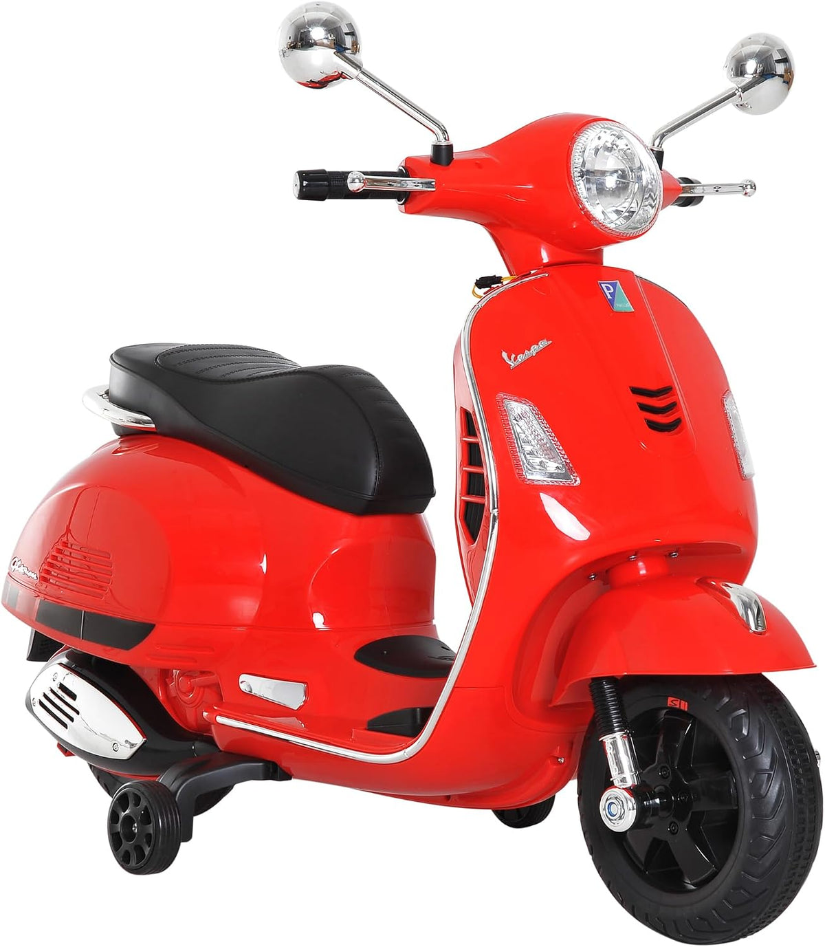 Kids Electric Ride On Scooter Motorcycle 6V with Lights - Red. - Adenzo Comfies